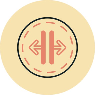 Modern simgenin vektör illüstrasyonu