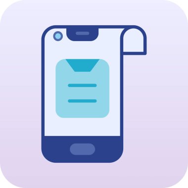 Cep telefonu. Web simgesi basit illüstrasyon