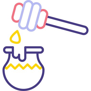 Yemek pişirmek. Web simgesi basit illüstrasyon