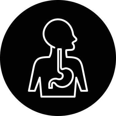 İnsan kalbi ikon vektör çizimi tasarımı