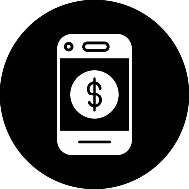 Dolar. Web simgesi basit illüstrasyon