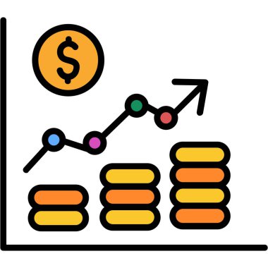 grafik ikonu vektör illüstrasyonu