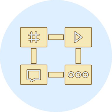 şebeke. Web simgesi basit illüstrasyon