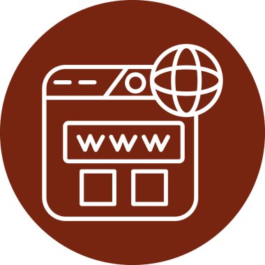 websitesi simgesi vektör illüstrasyonu