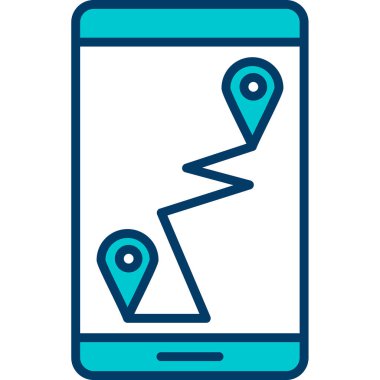 harita pin simgesi, vektör illüstrasyonu