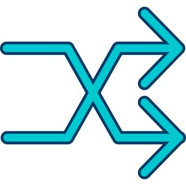 Yön ok simgesi, vektör illüstrasyonu