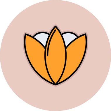 çiçek simgesi vektör illüstrasyonu