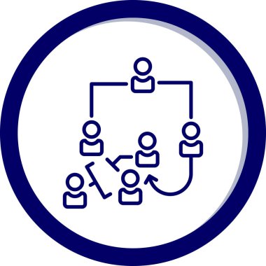 Bir insan simgesinin vektör illüstrasyonu