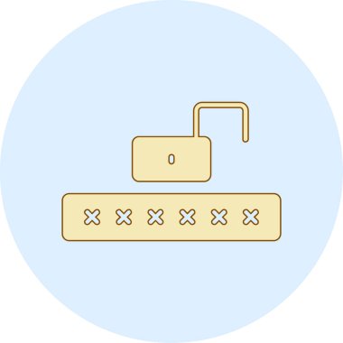 ikon vektör illüstrasyonunu kilitle