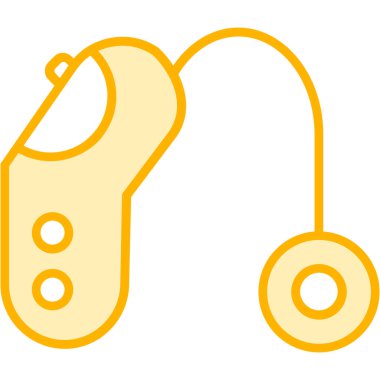 Kulak tıkacı. Web simgesi basit illüstrasyon