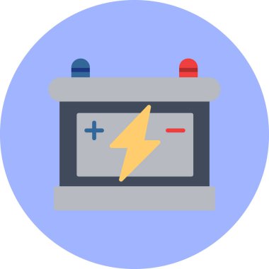 pil yükleme ikonu vektör çizimi