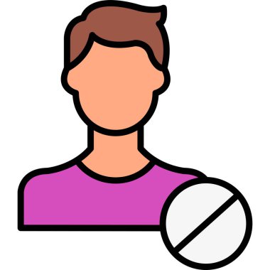 kullanıcı. Web simgesi basit illüstrasyon