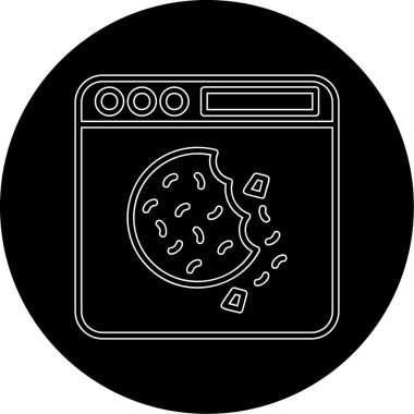 fırın simgesi modada izole edilmiş arka plan