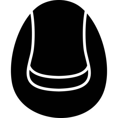 Şapka. Web simgesi basit illüstrasyon