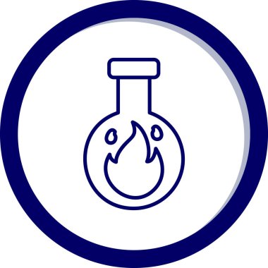 Bir matara simgesinin vektör illüstrasyonu