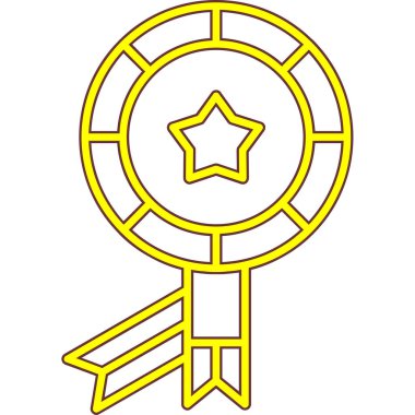 Yıldız ikonlu altın madalya