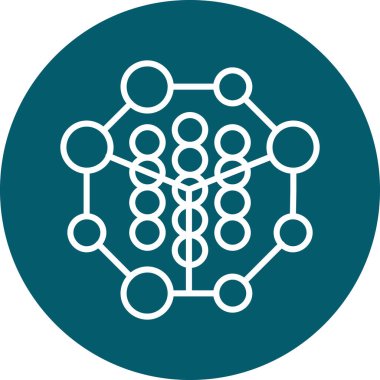 şebeke. Web simgesi basit illüstrasyon