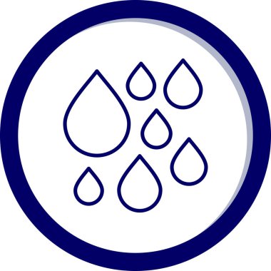 Su bırakma simgesinin vektör illüstrasyonu