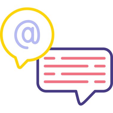 Sohbet mesajı. Basit tasarım