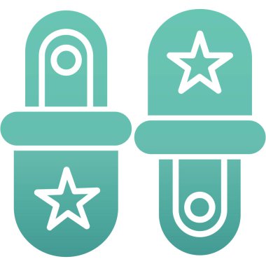 Tıbbi bir simgenin vektör illüstrasyonu