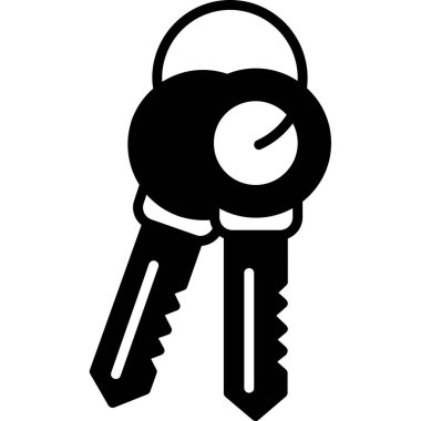 Anahtar simgesi vektör illüstrasyonu