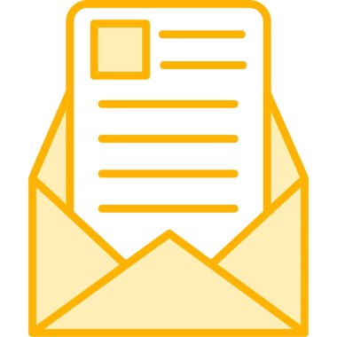 Zarf. Web simgesi basit illüstrasyon