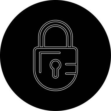 kilit simgesi, vektör illüstrasyonu