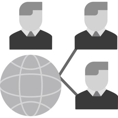 genel ağ vektör simgesi.