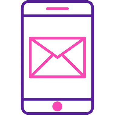 E-posta. Web simgesi basit illüstrasyon