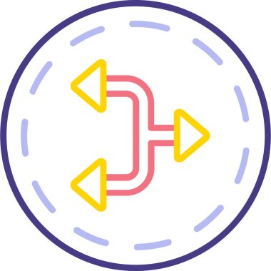 Oklar. Web simgesi basit illüstrasyon