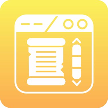 Vektör belgesi Simge illüstrasyonu