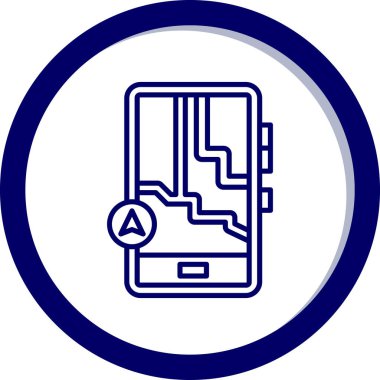 Mobil kutsal kişilerin resmi, vektör çizim