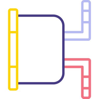 Modern b 'nin vektör illüstrasyonu eksik simgesi