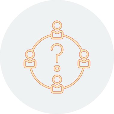 İnsan simgesinin vektör illüstrasyonu