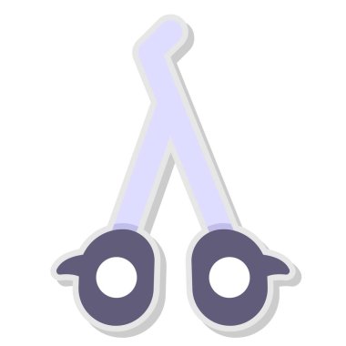 El işi ve kağıt simgesinin izole edilmiş bir nesnesi. Web için el sanatları ve el sanatları sembolü.