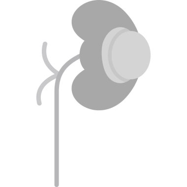 Tek bir izole çiçek simgesinin vektör çizimi