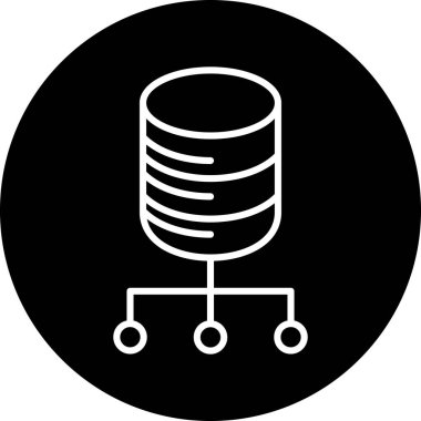 veri merkezi vektör simgesi