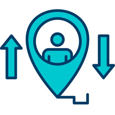 konum. Web simgesi basit illüstrasyon