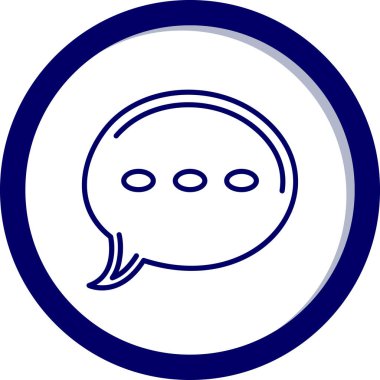 konuşma balonu simgesi, vektör illüstrasyonu