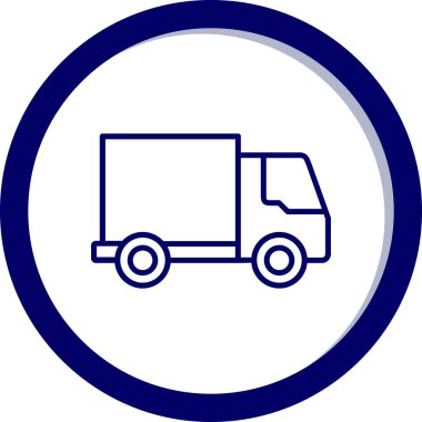 Kamyon. Web simgesi basit illüstrasyon