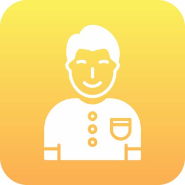 Sarı yıldız ikonlu bir adam