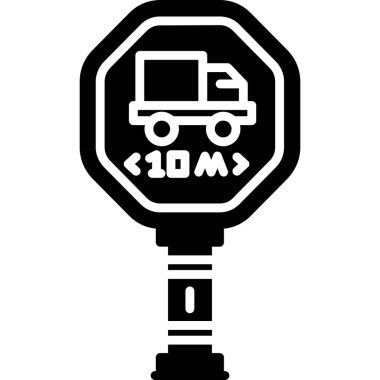 Moda tarzı izole edilmiş arkaplanda yol işareti simgesi