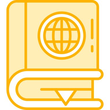 Pasaport. Web simgesi basit tasarım