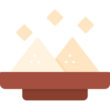 Çikolata kremalı tatlı ikonu.