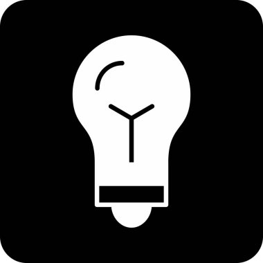 Ampul. Web simgesi basit illüstrasyon