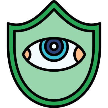 Göz simgesi vektör illüstrasyonu