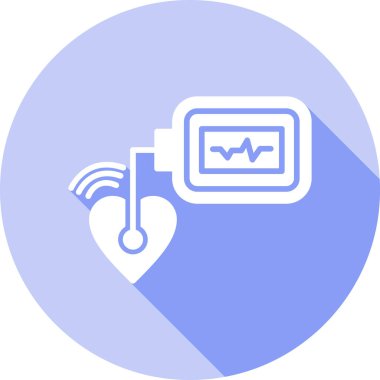 Bir kalp simgesinin vektör illüstrasyonu