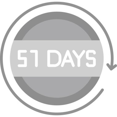 5 gün geri sayım simgesi. 5 gün simgesi.