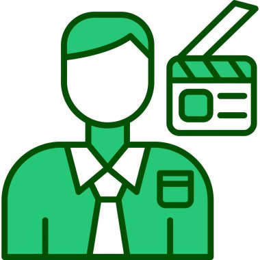 iş adamı simgesi, vektör illüstrasyonu