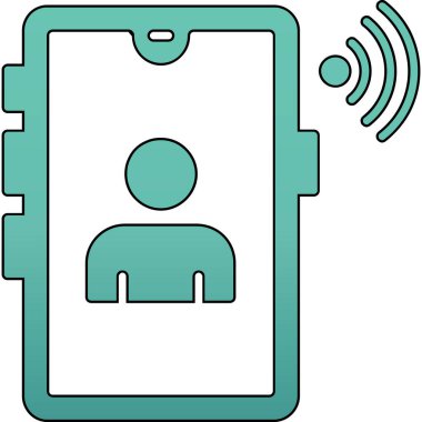 akıllı telefon simgesi vektör illüstrasyonu